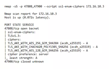 Nmap Scan und Ergebnis