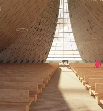 Rendering von Kirchenbeleuchtung
